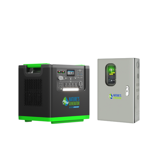 Nature's Generator Lithium 6000 & Transfer Switch