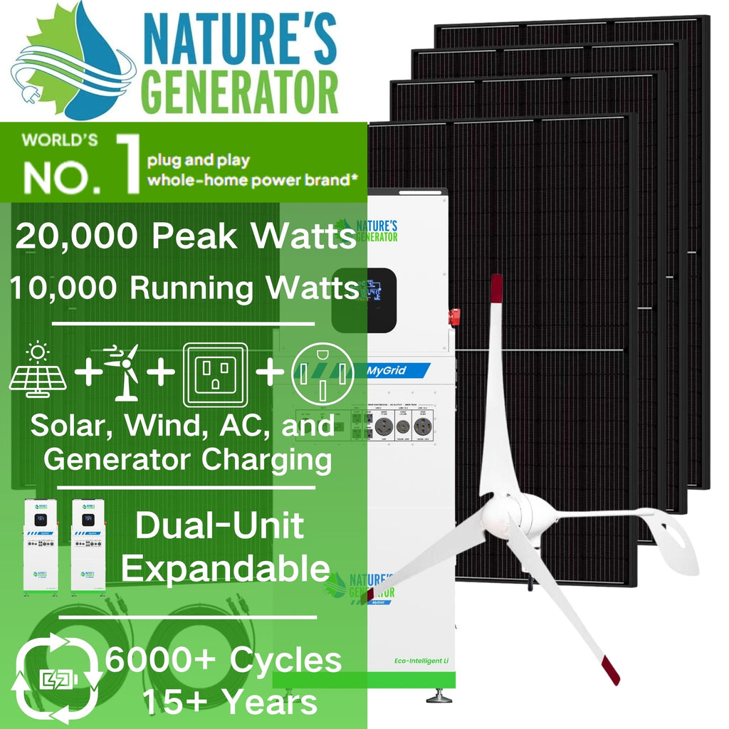 Nature's Generator MyGrid 10K Solar & Wind Generator for Home