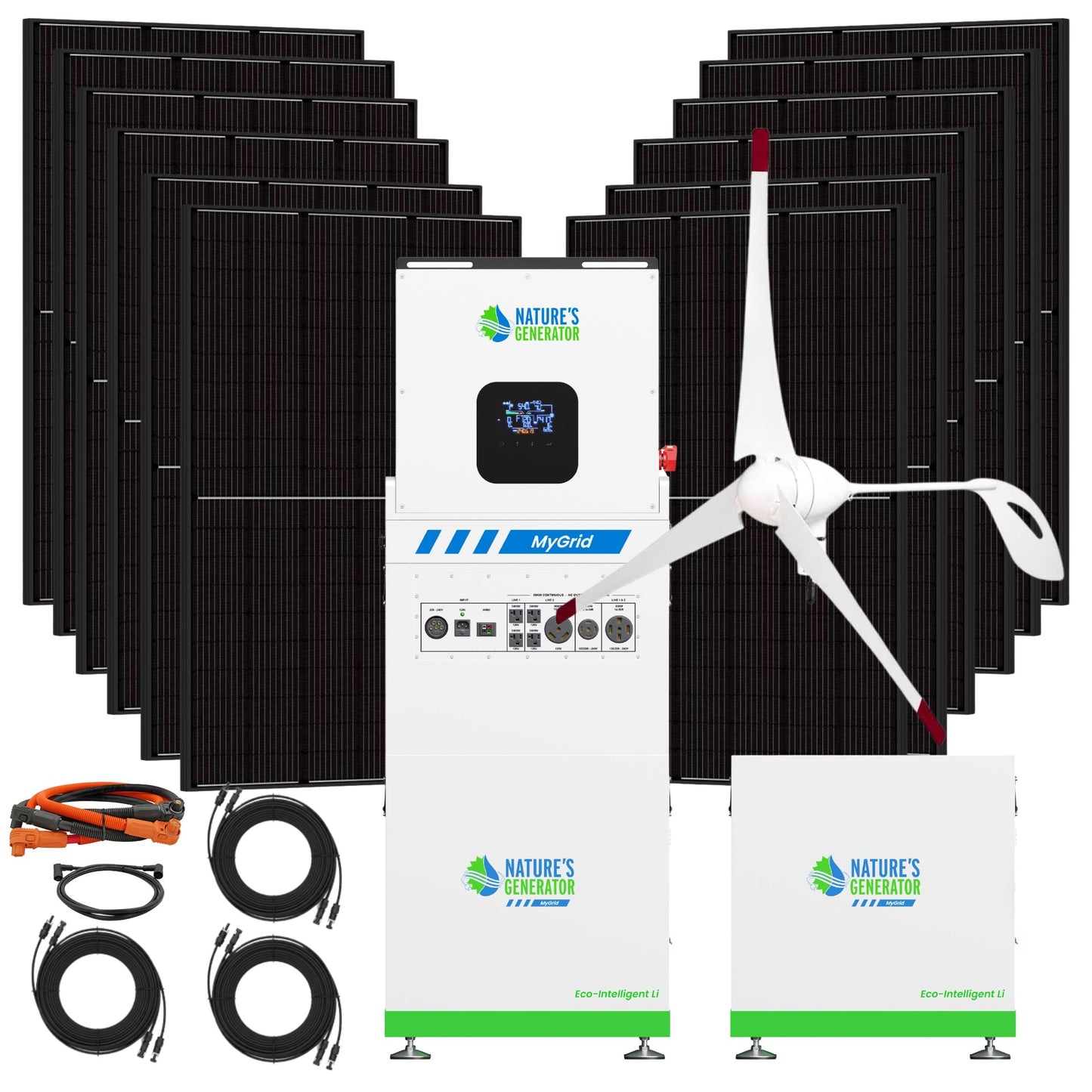 Nature's Generator MyGrid 10K Solar & Wind Generator for Home