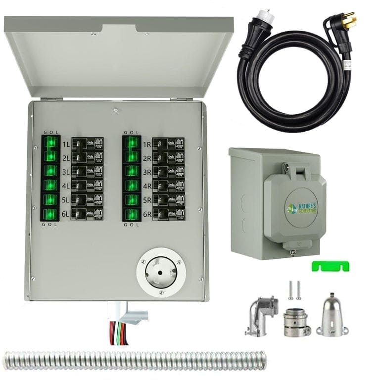 Nature's Generator Lithium 6000 & Transfer Switch