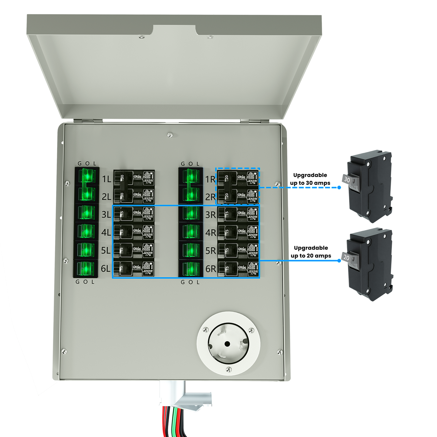 Nature's Generator Powerhouse Gen 2 Solar Generator & Transfer Switch