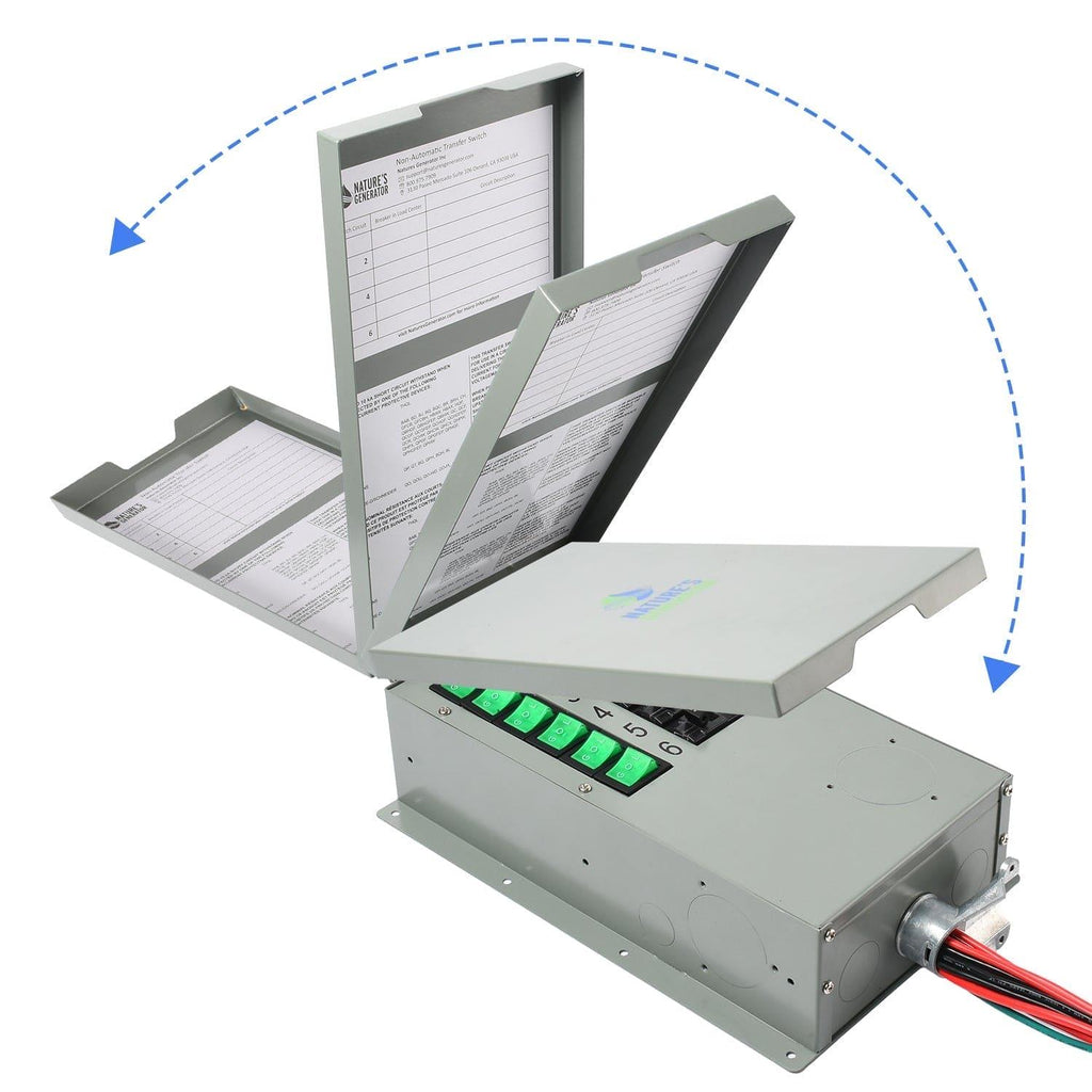 Nature's Generator Refurbished - 120V 30A 6-Circuit Transfer Switch