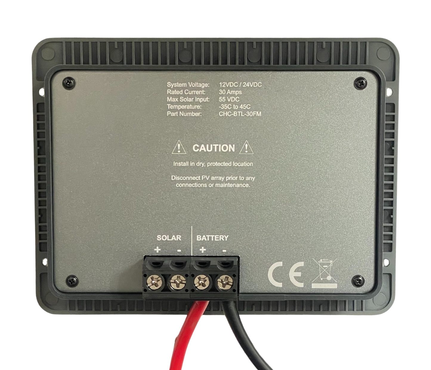WindyNation 30-Amp Flush Mount LCD PWM Charge Controller w/ Wireless