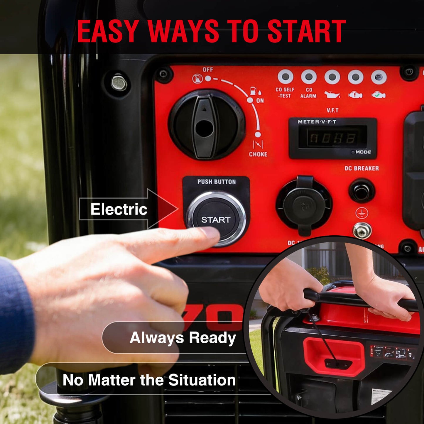 PowerSmart 7000W Inverter Generator w/ CO Alert PS5055C product image 7