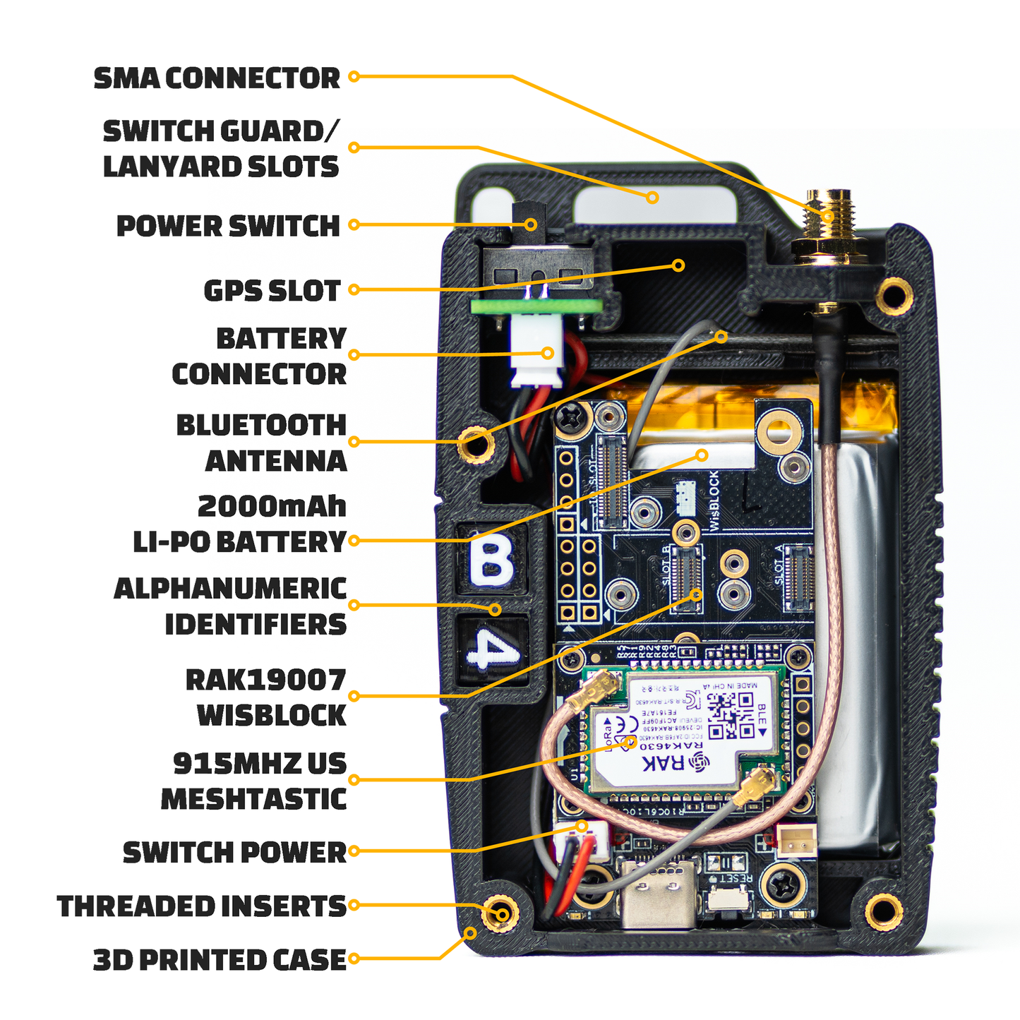 Atlavox M1 Meshtastic Radio w/ Gizont Antenna