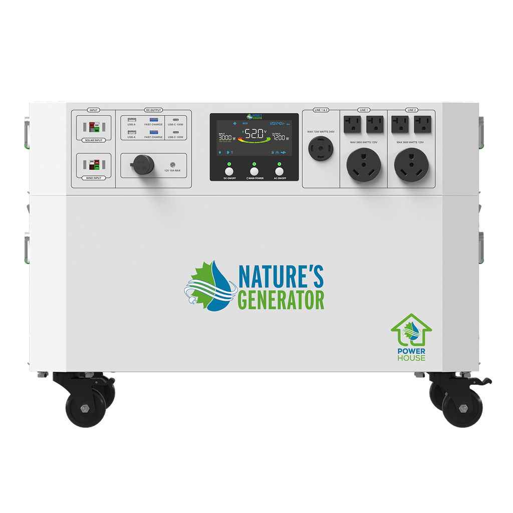 Nature's Generator Powerhouse Gen 2 Solar & Wind Generator