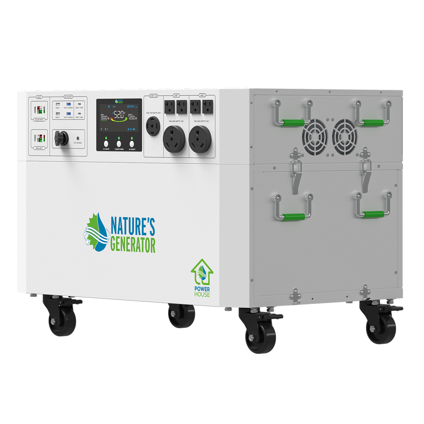 Nature's Generator Powerhouse Gen 2 Solar & Wind Generator