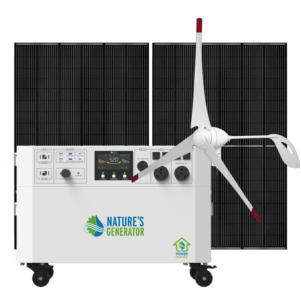 Nature's Generator Powerhouse Gen 2 Solar & Wind Generator