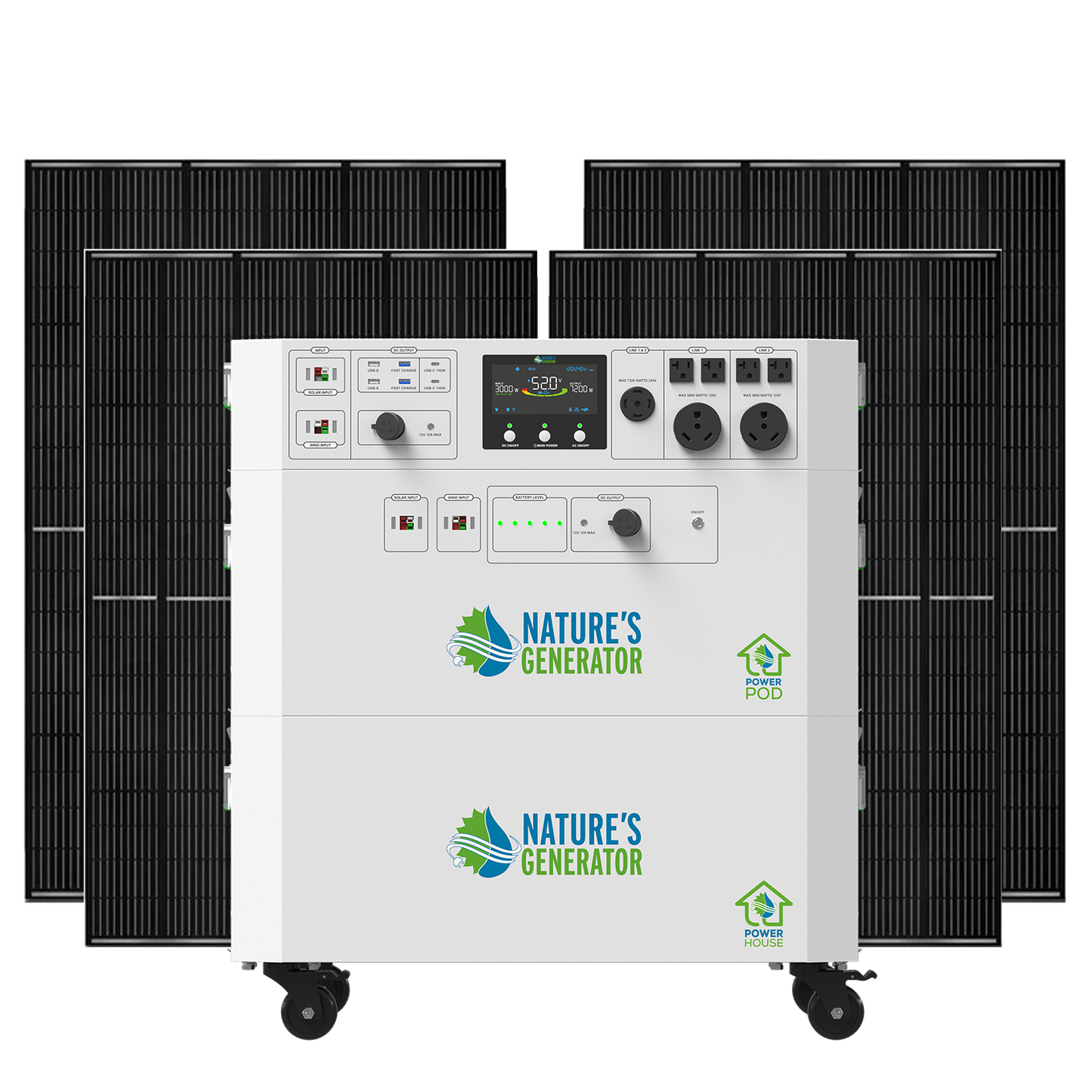 Nature's Generator Powerhouse Gen 2 Whole Home Solar Generator