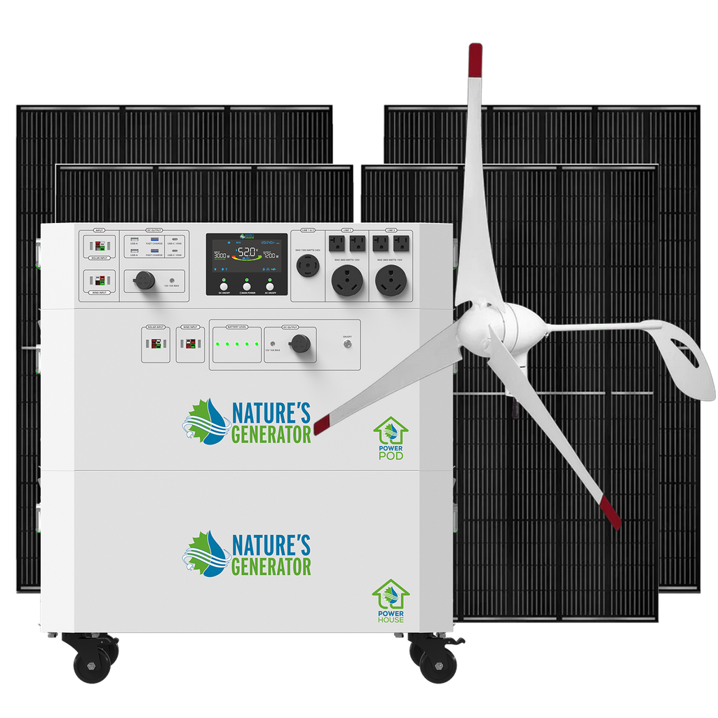 Nature's Generator Powerhouse Gen 2 Solar & Wind Generator