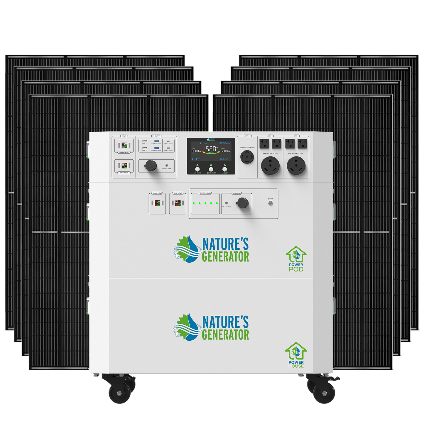 Nature's Generator Powerhouse Gen 2 Whole Home Solar Generator