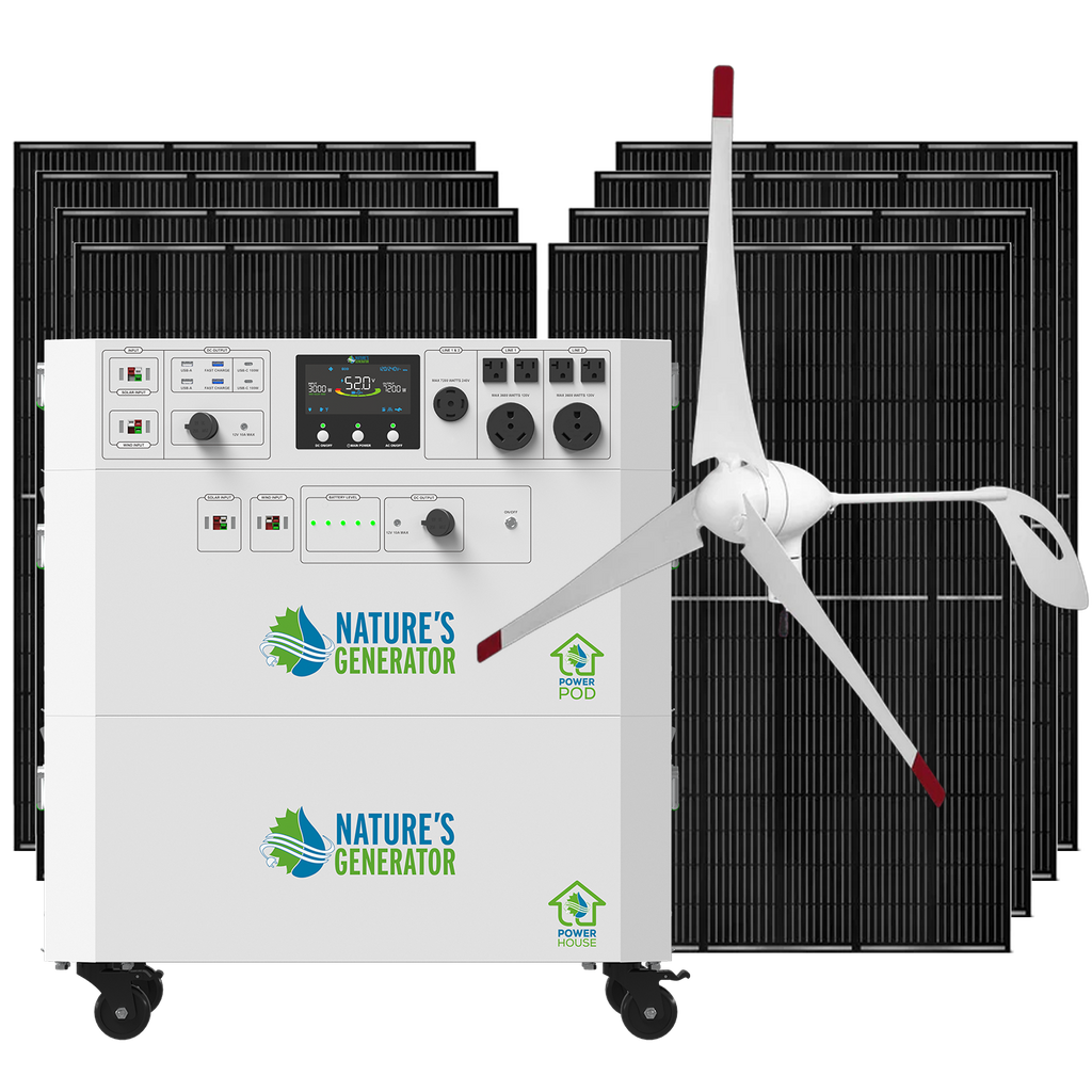 Nature's Generator Powerhouse Gen 2 Solar & Wind Generator
