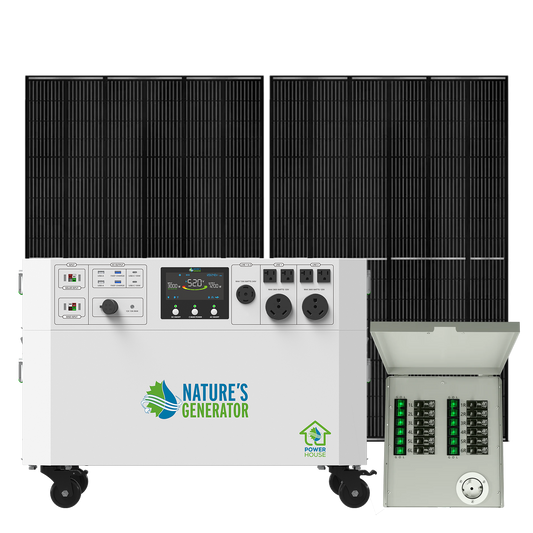 Nature's Generator Powerhouse Gen 2 Solar Generator & Transfer Switch