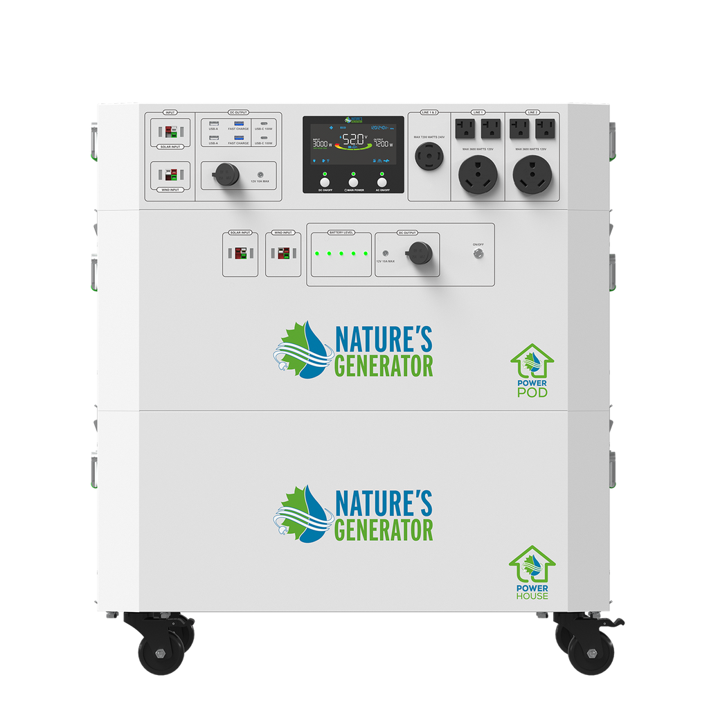 Nature's Generator Powerhouse Gen 2 Solar & Wind Generator