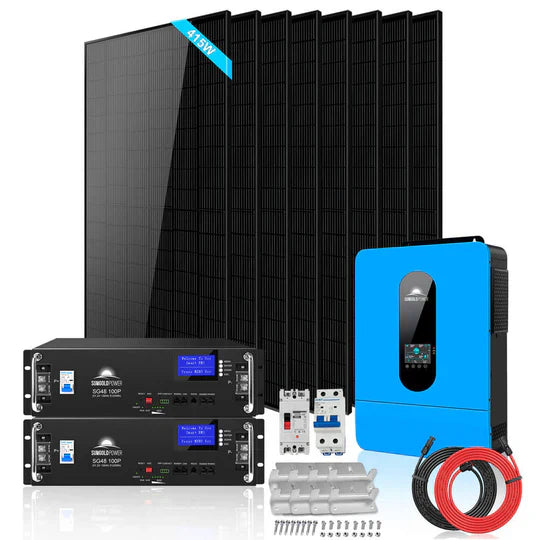 SunGold Off-Grid Solar Kit - 6500W/8000W 48VDC 120V/240V - LiFePO4