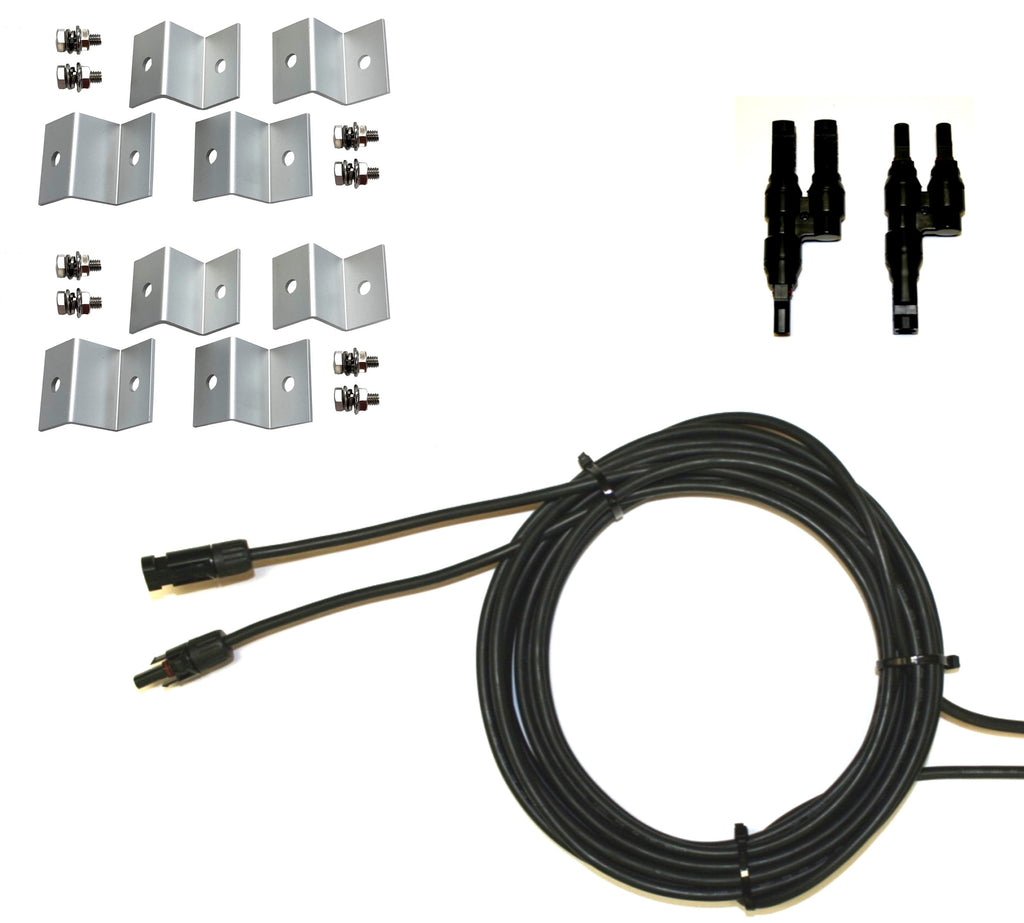 WindyNation 200-Watt Mono Solar Kits w/ P30L LCD Charge Controller
