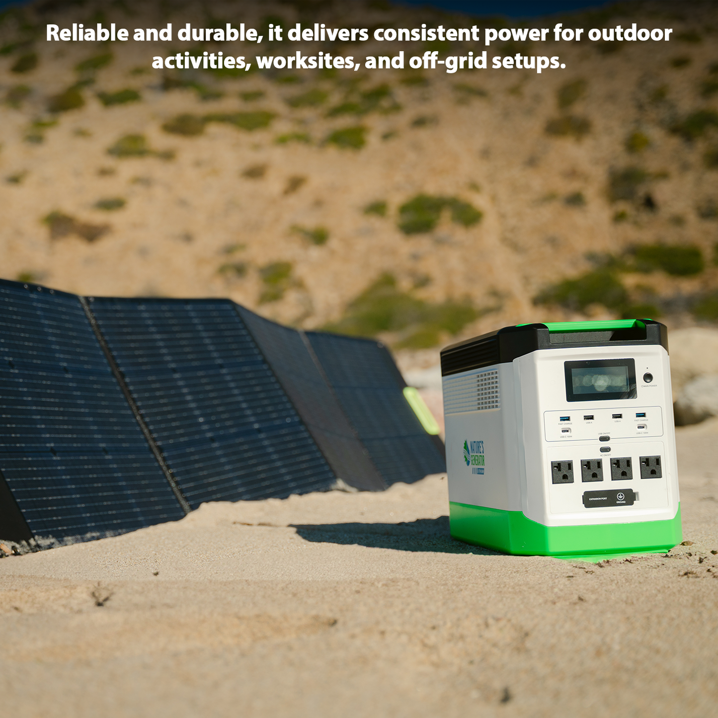 Nature's Generator High Capacity Lithium 1800 Solar Generator