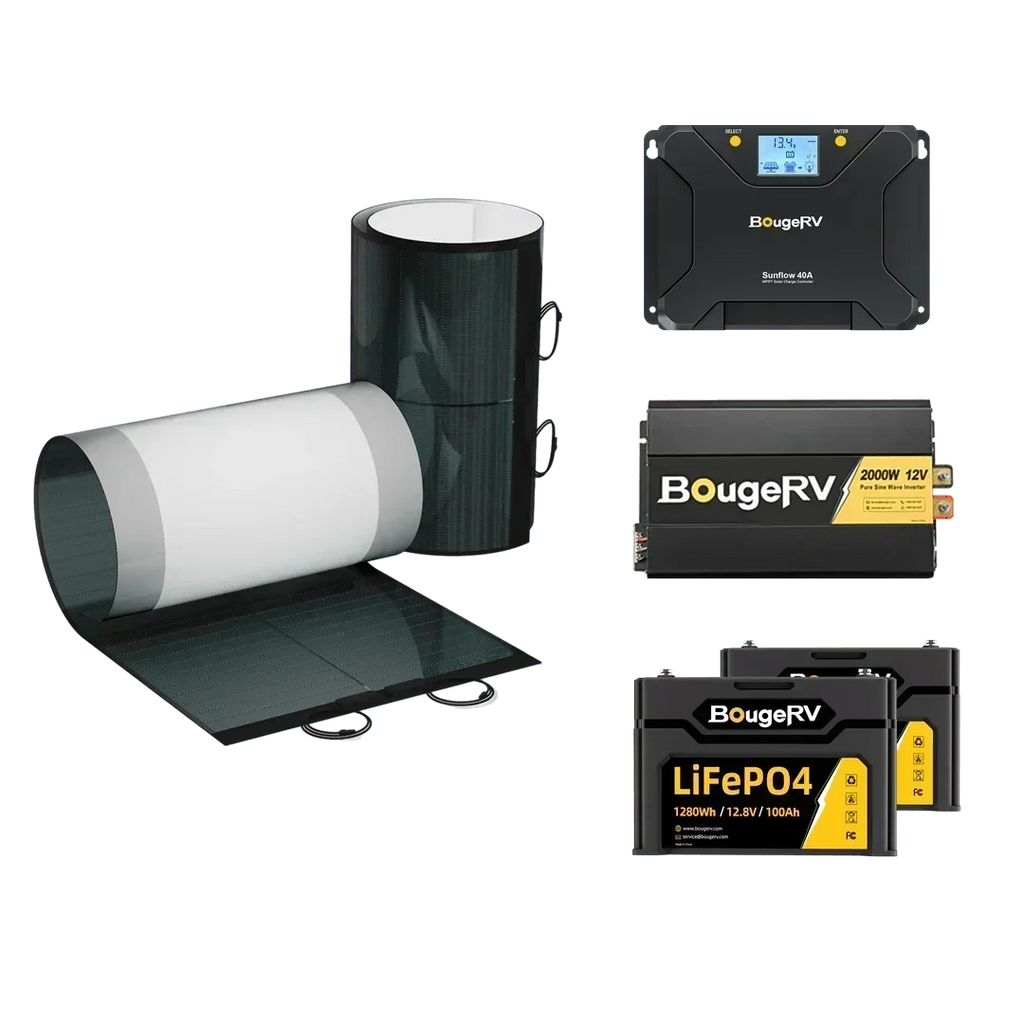 BougeRV 12V 400 Watt CIGS Flexible Solar Kit