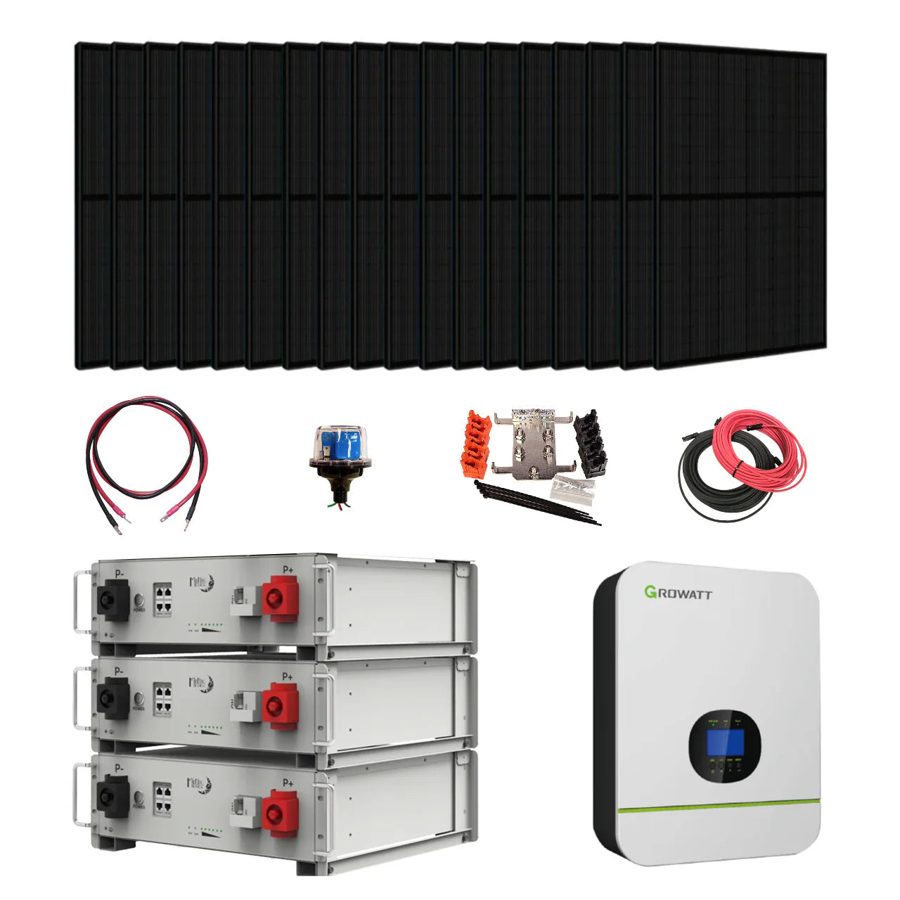 Growatt Complete Growatt + Midnite Power Off-Grid Solar Kit - 3000W