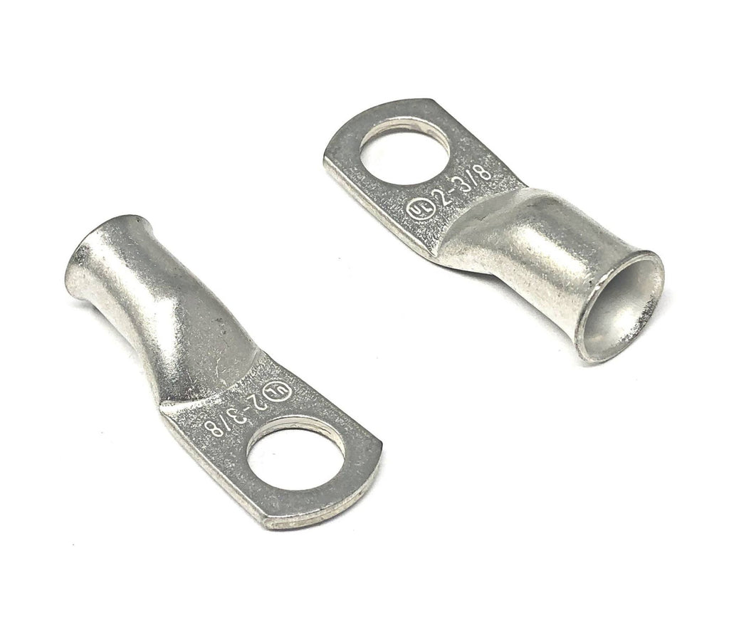 WindyNation 2 Gauge (AWG) Copper Cable Lug Ring Terminals