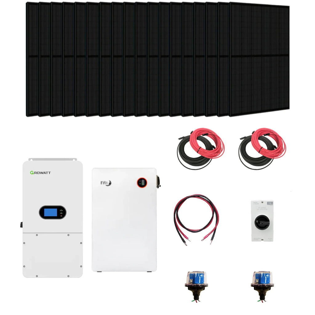 Growatt Complete Hybrid Solar Kit - Growatt SPH 10000TL Hybrid