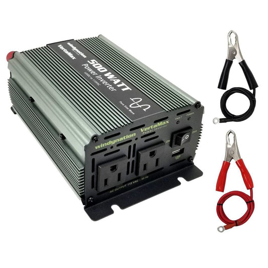 WindyNation VertaMax Pure Sine Wave 500 Watt 12V Power Inverter