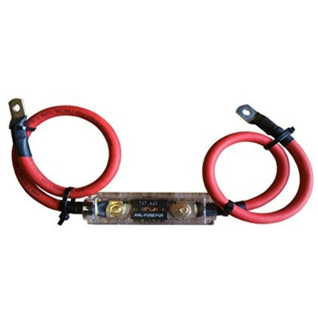 WindyNation Power Inverter Cable + ANL Fuse Holder & Fuse + VertaMax