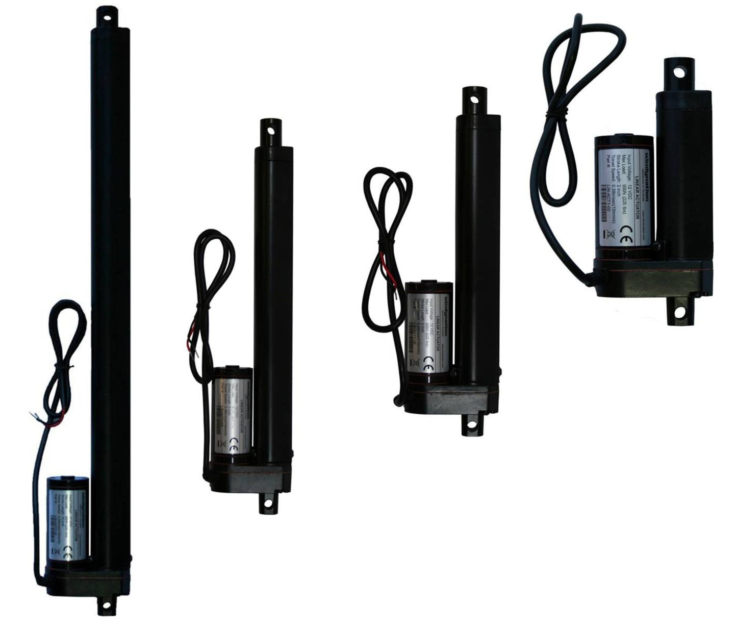 WindyNation Linear Actuators - 2", 4", 6", 8", 12", 16", 20", 30"