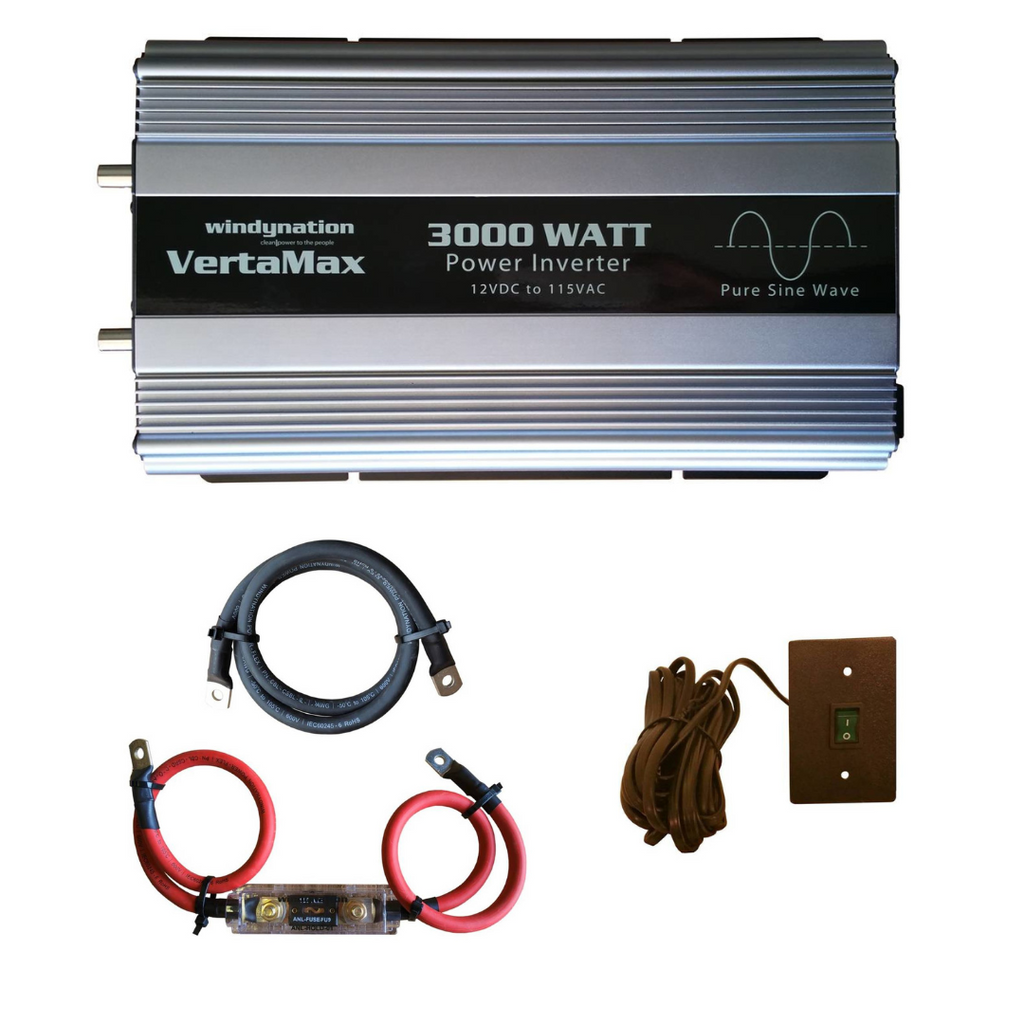 WindyNation VertaMax 3000 Watt 12V Pure Sine Wave Power Inverter