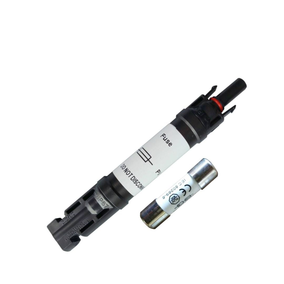 WindyNation Solar PV Connector In-Line Fuse Holder w/ Fuse