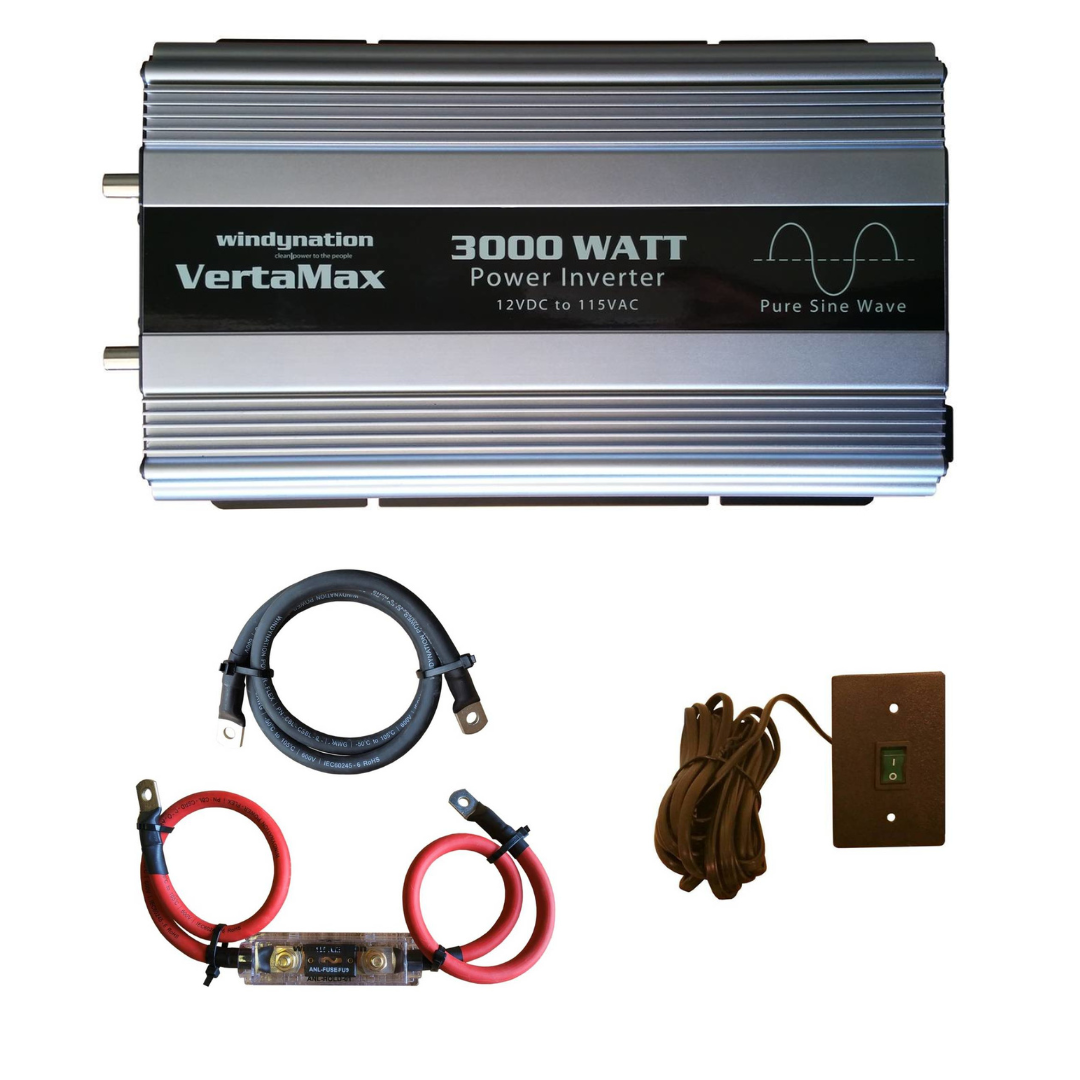 WindyNation VertaMax 3000 Watt 12V Pure Sine Wave Power Inverter