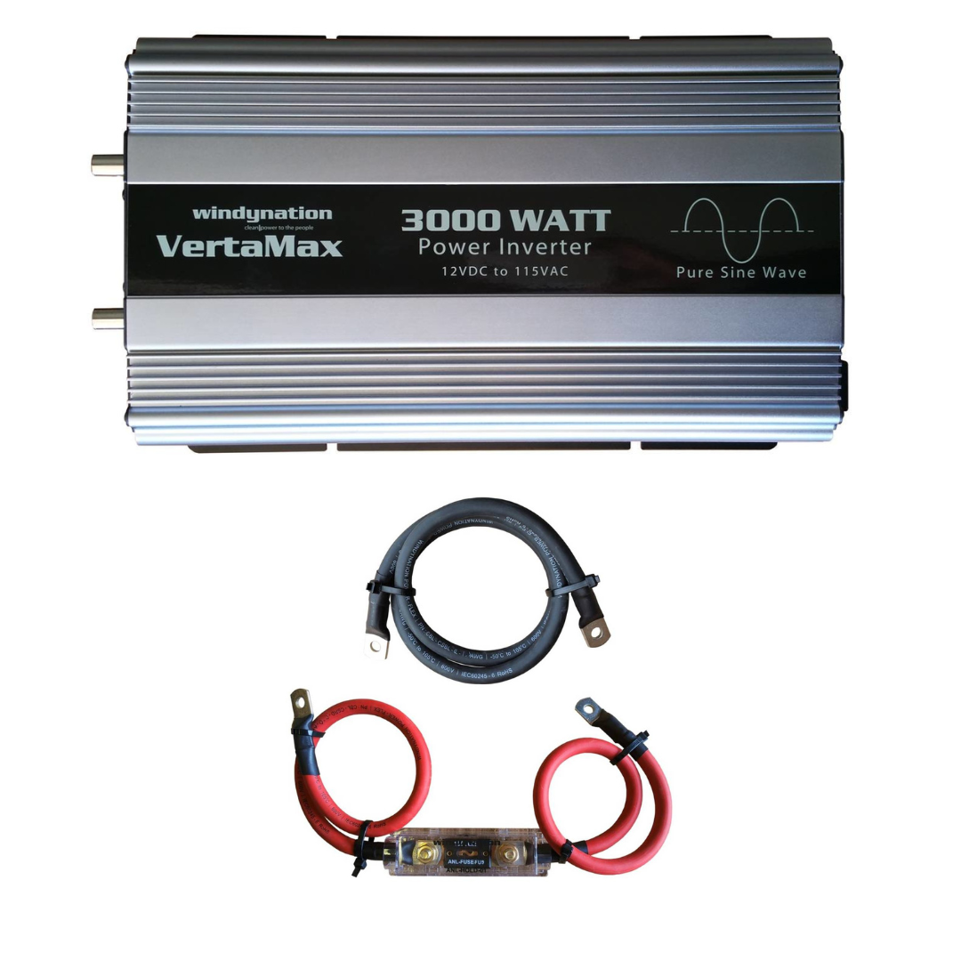 WindyNation VertaMax 3000 Watt 12V Pure Sine Wave Power Inverter