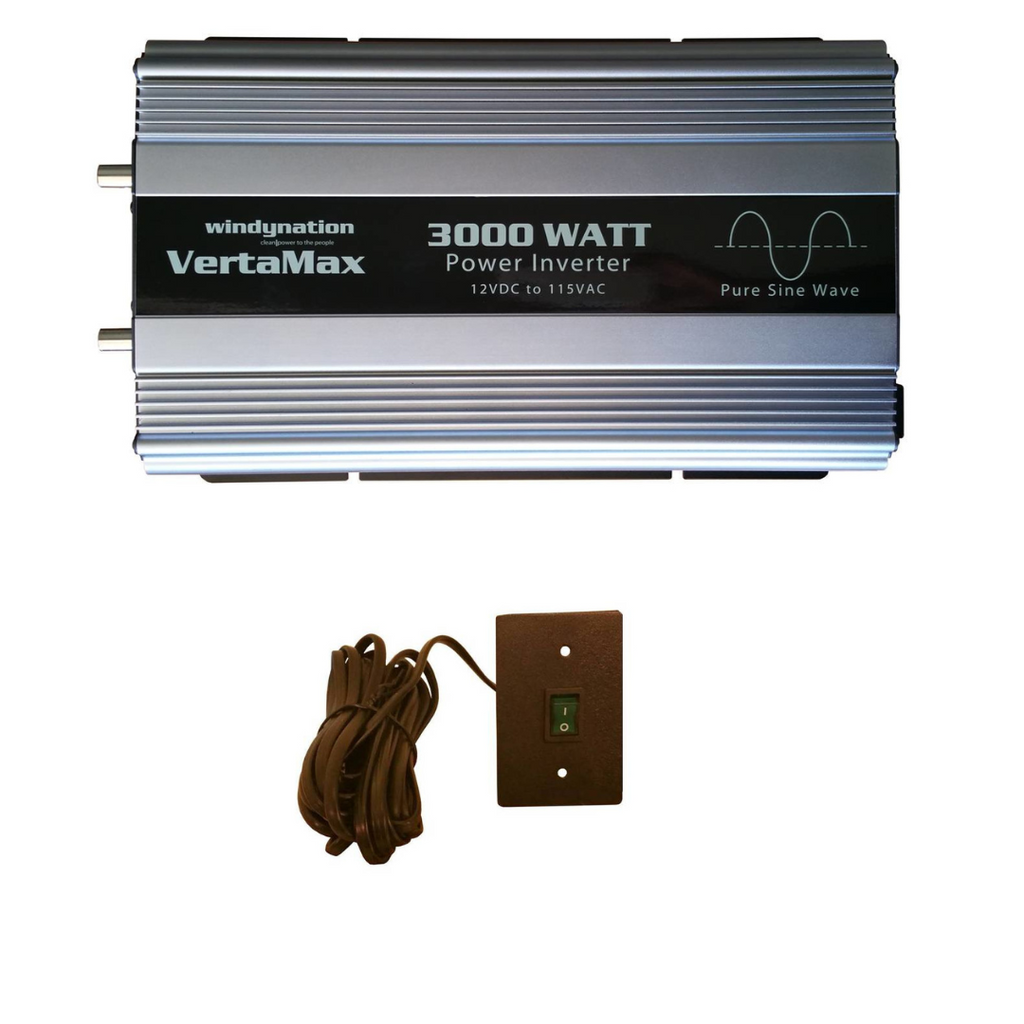 WindyNation VertaMax 3000 Watt 12V Pure Sine Wave Power Inverter