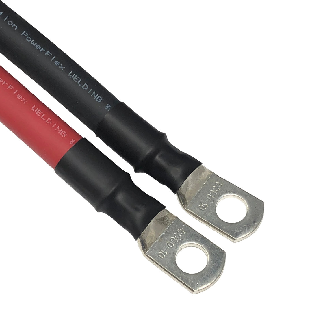 WindyNation 6 Gauge (AWG) Single Black Copper Battery Cable w/ Lug
