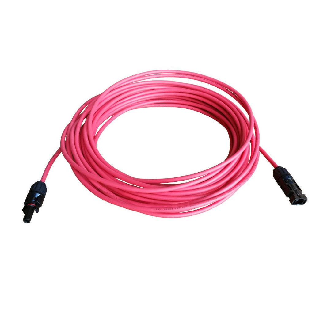 WindyNation 12 Gauge (AWG) Black + Red Solar Panel Extension Cable