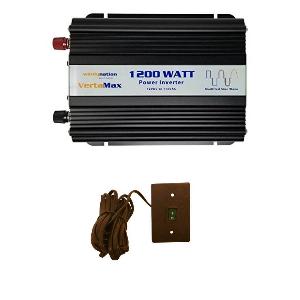 WindyNation VertaMax Modified 1200 Watt 12V Power Inverter