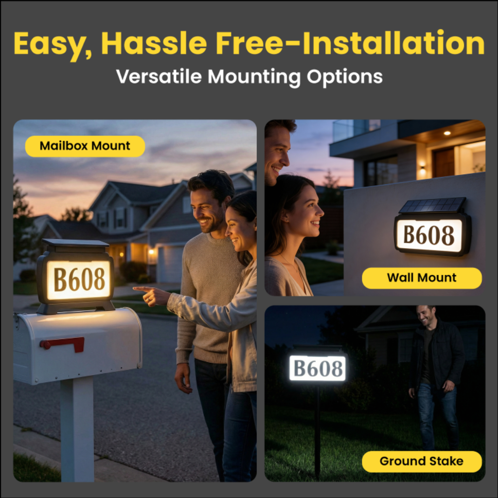 Brighticonic Address Sign House Number Solar Powered BICSSL-11 product image 3