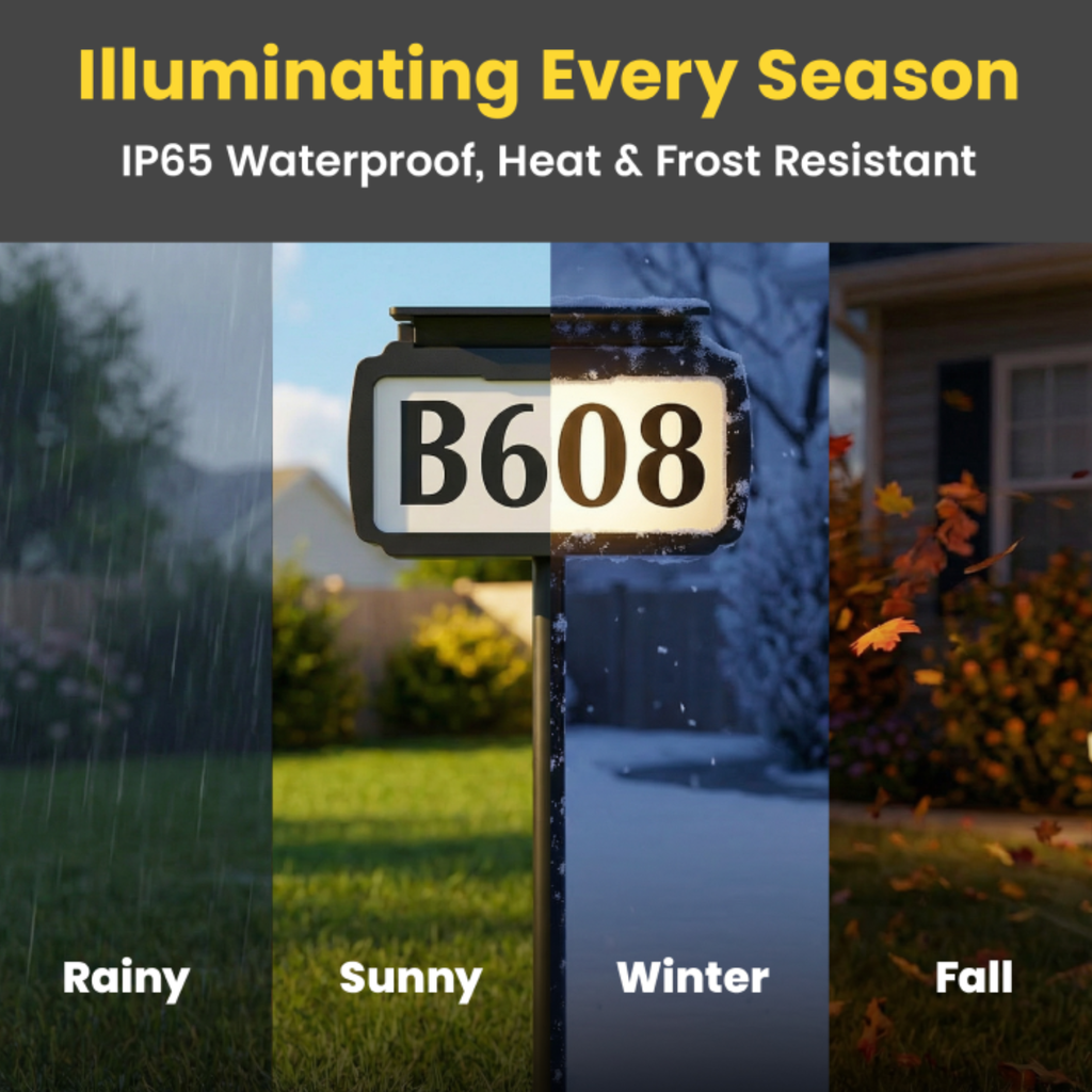 Brighticonic Address Sign House Number Solar Powered BICSSL-11 product image 6
