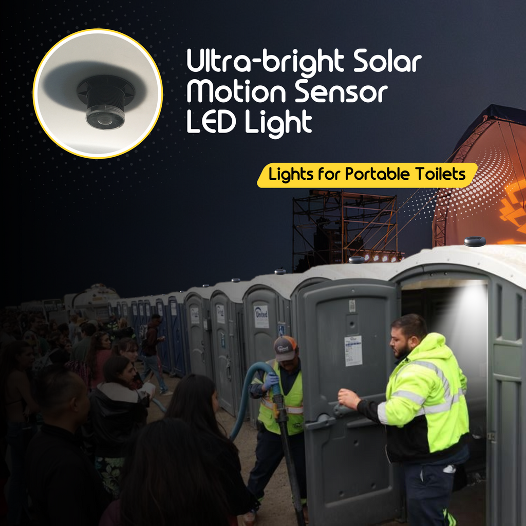 Brighticonic Porta potty solar lights w/ motion Sensor ‎BICSHL-06 product image 3
