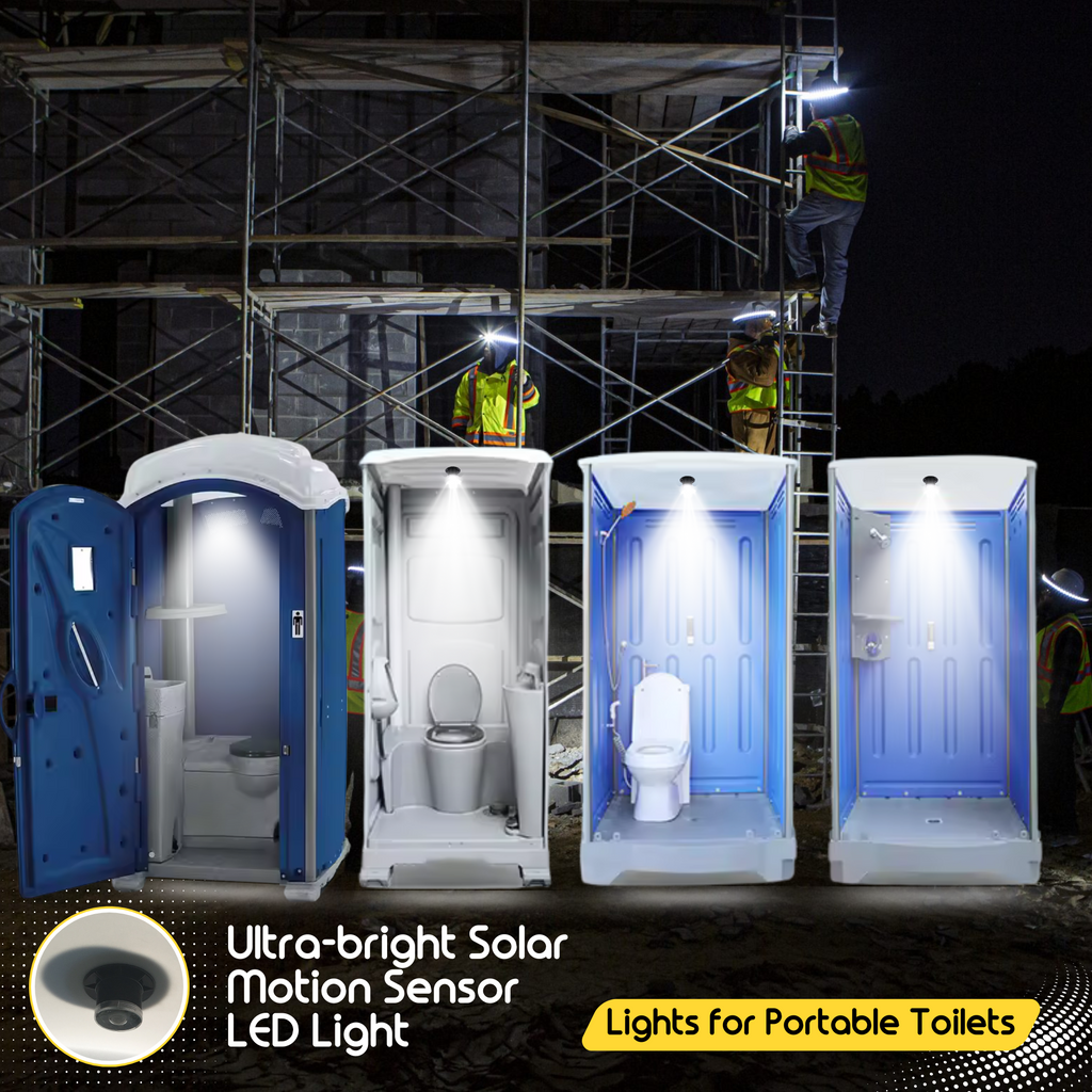 Brighticonic Porta potty solar lights w/ motion Sensor ‎BICSHL-06 product image 4