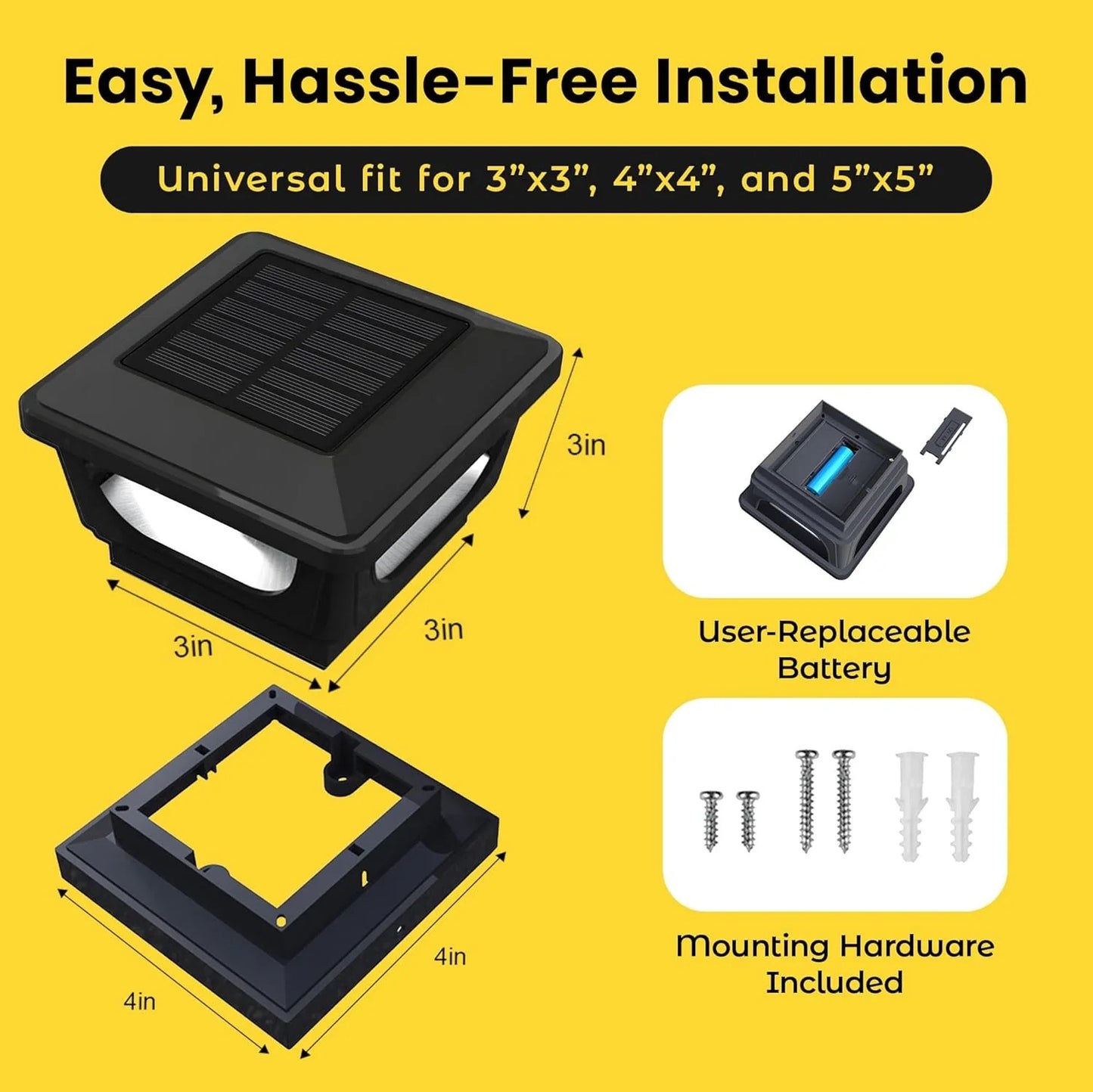 Brighticonic Solar Post Cap Lights BICSGL-12 product image 10