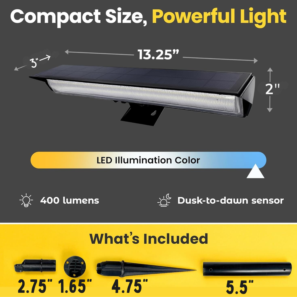 Brighticonic Solar Sign Light Flood Lights 13" BICSSL-02 product image 3