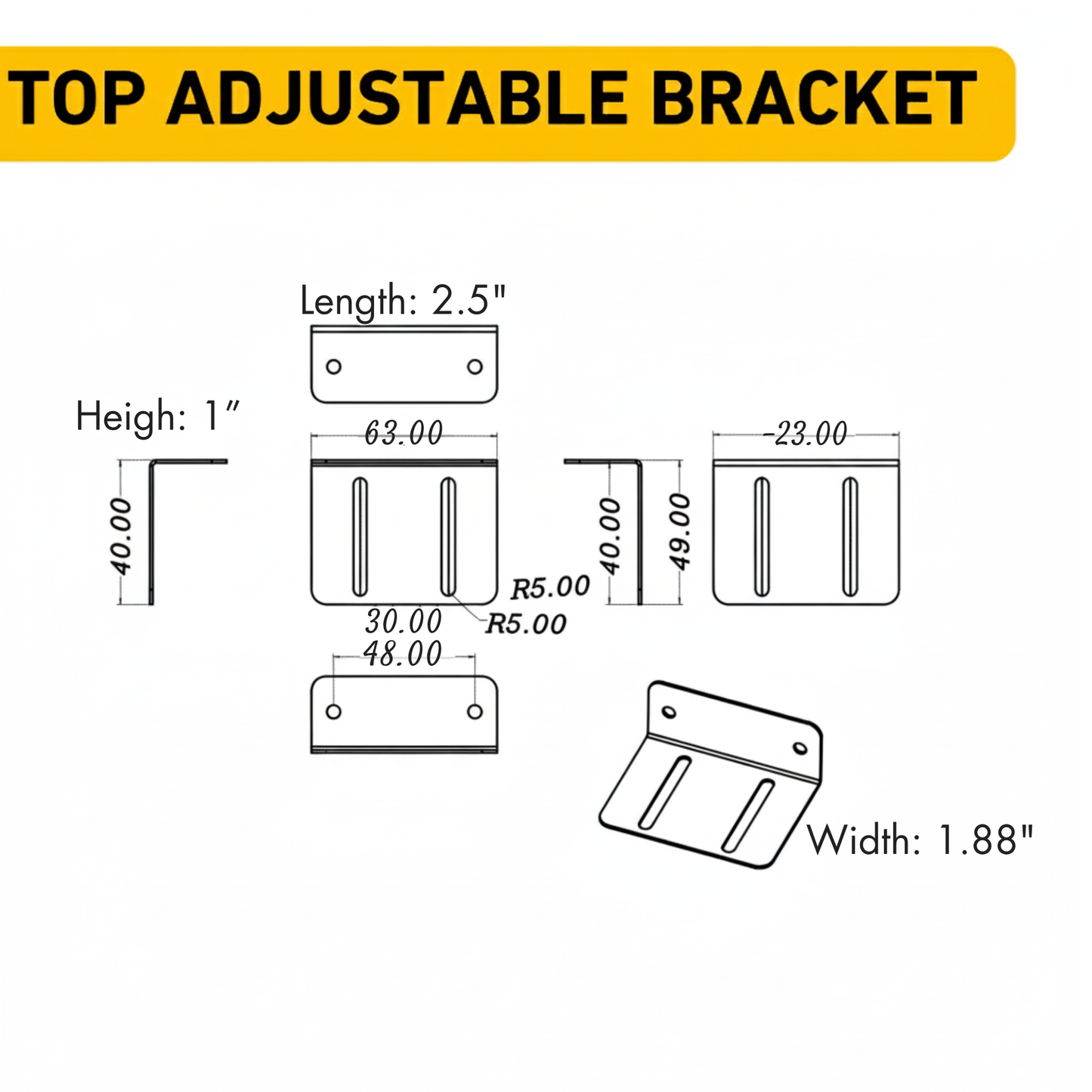 Brighticonic Universal Mounting Bracket BICMBSL001-002 product image 8