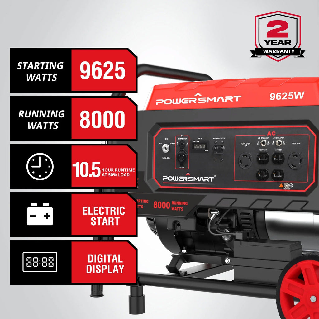 PowerSmart 9625W Gas Generator DB5080