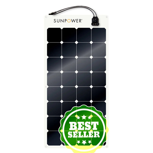 Full Battery Sunpower 100W Flexible Solar Panel w/ Maxeon Technology product image 1