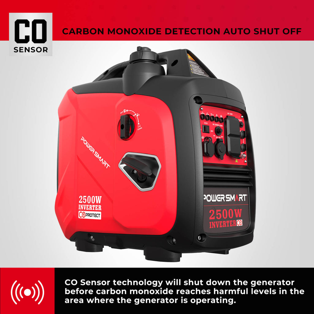 PowerSmart 2500W Inverter Generator w/ CO Alert HB5020C