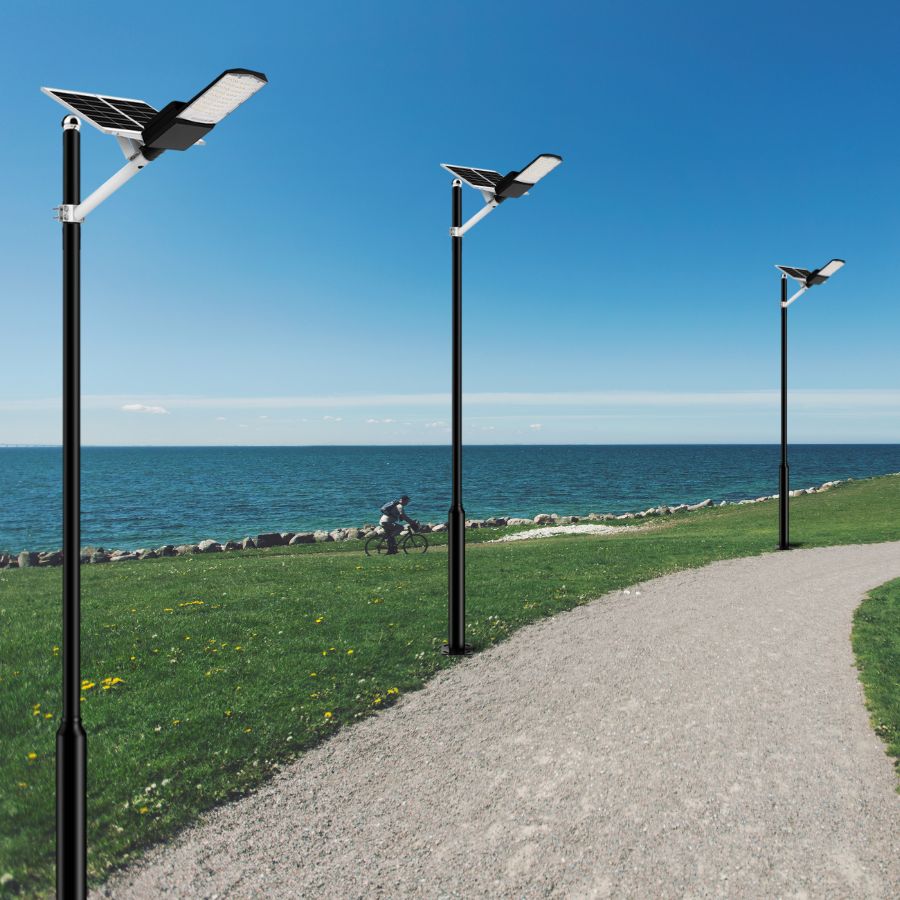 Langy 1200W solar street light w/ pole -30000lumens product image 1
