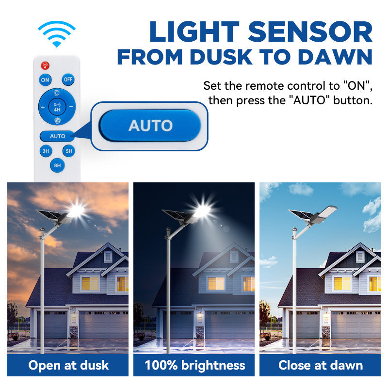 Langy 1500W solar street light w/ 20ft /16ft pole product image 9