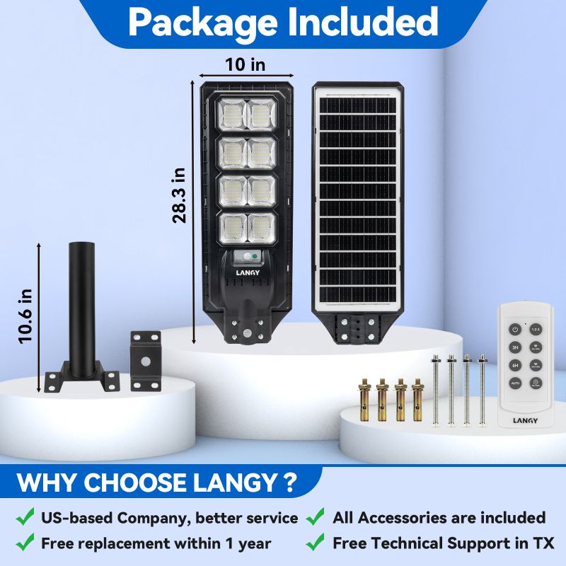 Langy 200W solar street lights - ES03 Series product image 7