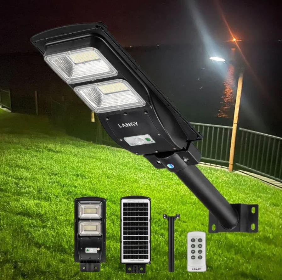 Langy 4 PACK 60W solar street light 6000 lumens product image 2